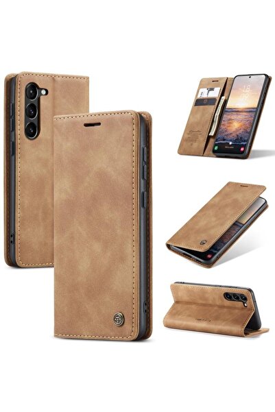 Caseme 013 Retro Θήκη Βιβλίο Brown (Samsung Galaxy S24 Plus 5G)