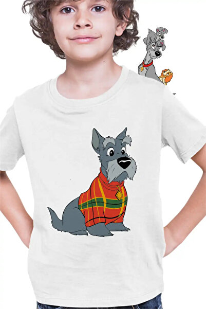 OEM Tricou Copii Baieti Doamna si Vagabondul Jock Catel Scottish Terrier