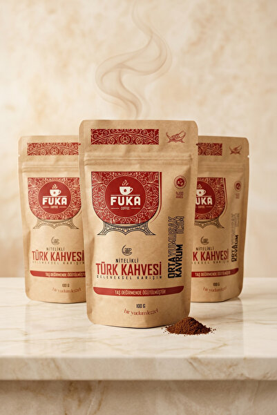 FUKA Nitelikli Türk Kahvesi - Traditional Blend (100G) (Orta Kavrum & Yumuşak...