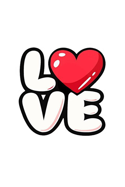 MegaSticker ملصق Love Aşk للسيارة، والدراجات النارية، والخوذة، والكمبيوتر الم...