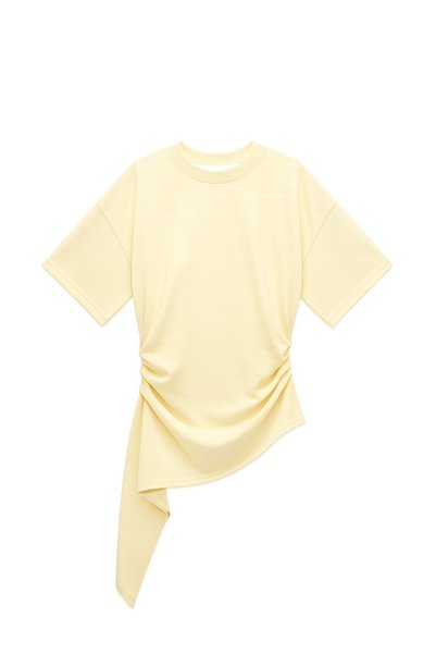 Nisan Triko Tricou asimetric pentru femei cu închidere laterală