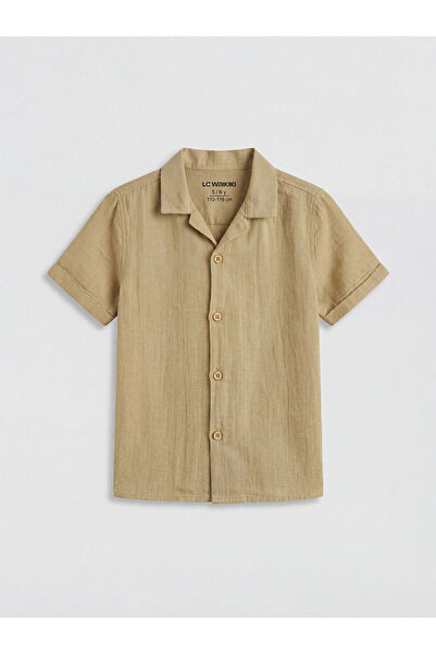 LC Waikiki Nevavm Cotton Boys' Shirt with Difference in Color