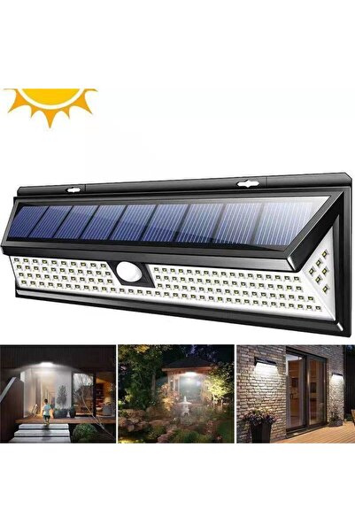 Genel Markalar Solar 180 LED Güneş Enerjili Duvar Lambası Kumandalı 3 Modlu H...