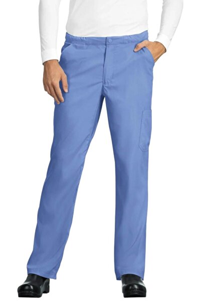 KOI Men's Medical Scrub Pants Lite Discovery Blue M