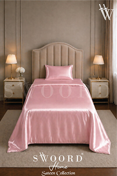 Home Single Satin Duvet Cover Set (Full Set of 3) + Gift Satin Hairpin