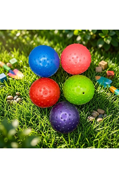 PRIME SPORTS 13 cm Silikon Dikenli Top - El, Ayak, Sırt Masajı ve Çocuk Duyu ...