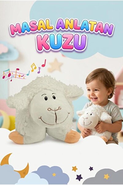 Tıfıl Toys Küçük Masal Anlatan Yastık Kuzucuk! Pilli Sesli 4 Masal 4 Ninni An...