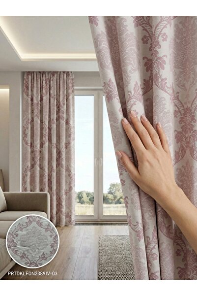 LEVENT ÖZEL PratikFon Fon Dokuma Fon Perde 140x260 cm Az Işık Geçiren