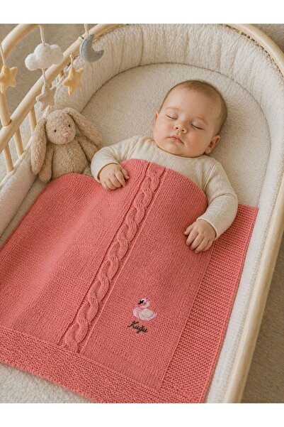belpa Kuğu Concept Knitwear Baby Blanket 100% Cotton, Hair Knit Detail, Baby ...