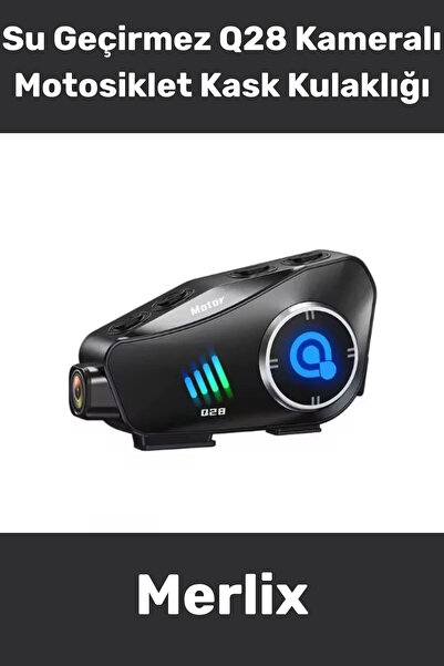Merlix #KaskKamerası 1080P HD Bluetooth Intercom Gürültü Engelleme Su Geçirme...