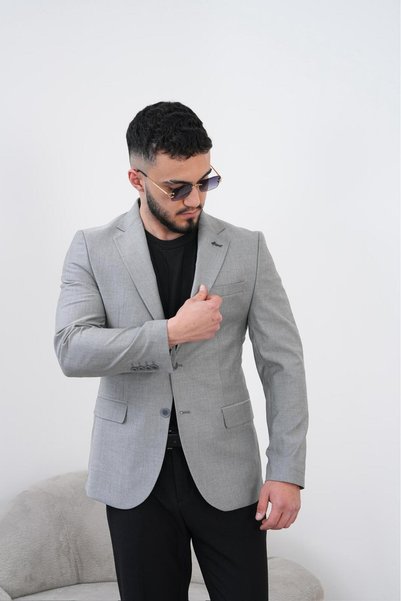 Dupont Men's Linen Blazer Jacket Slim Fit Summer Breathable