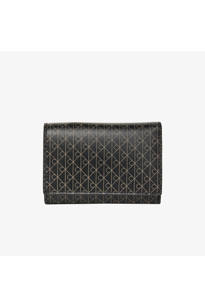 Calvin Klein Emblem Zip Pocket Kadın Siyah Kartlık