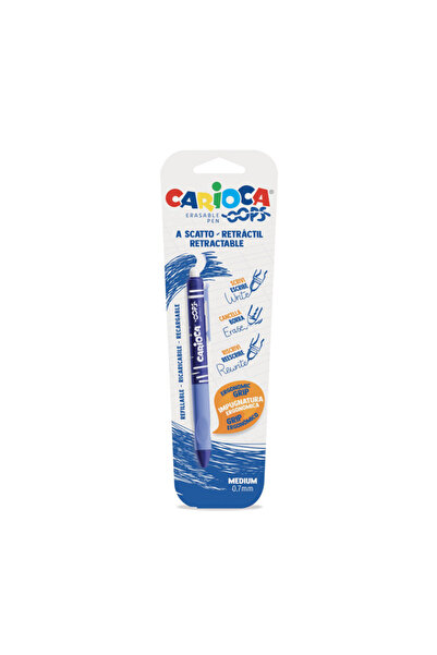 carioca Pix διαγράψιμο, 0,7 χιλιοστά, ανασυρόμενο, Oops - μπλε