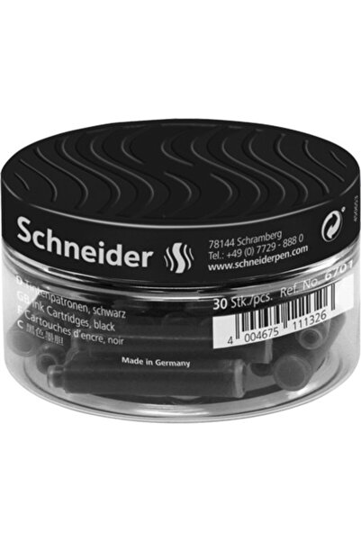 SCHNEIDER Patroane SCHNEIDER, 30buc/borcan cu capac plastic - cerneala neagra