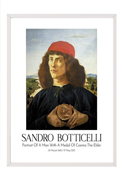 Postifull Sandro Botticelli, Slika sa belom obrubom, Serija umetnosti BR:110757