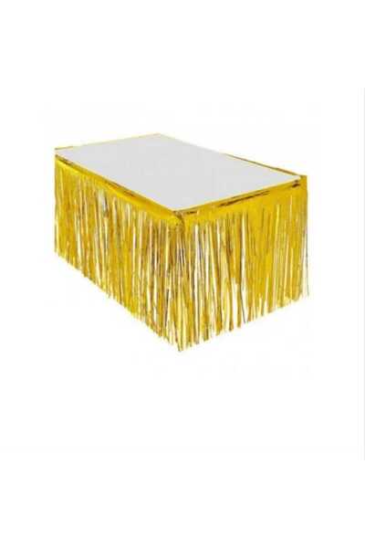 Generic Brand Gold Metalized Table Skirt