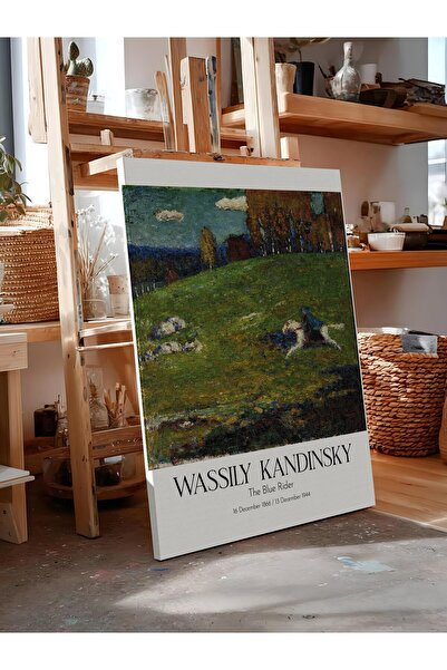 Postifull Wassily Kandinsky - the Blue Rider, Canvas Painting, Art Series No:...