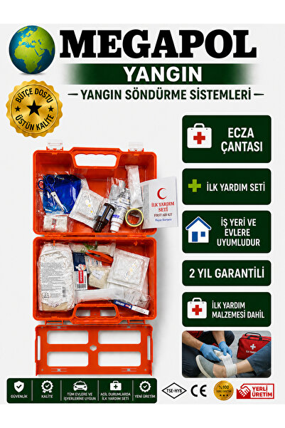 megapol ilkyardım malzemesi ,ilkyardım çantası, ilkyardım, ilkyardım seti, il...