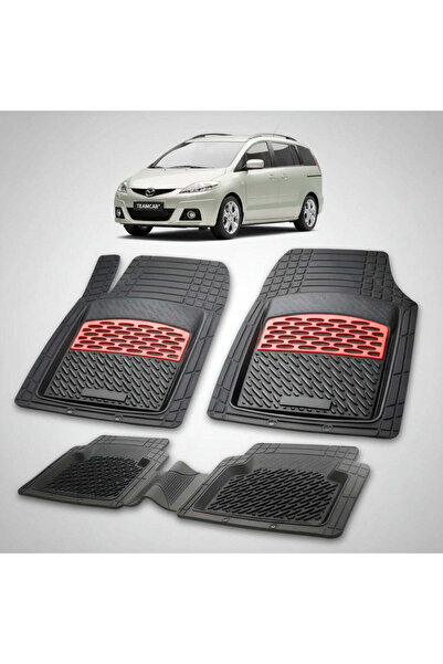 TEAMCAR Mazda 5 CR Facelift Compatible Floor Mats 2008-2010 | Red Edition – T...