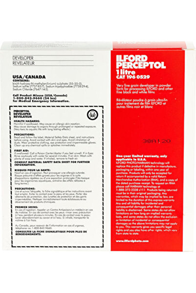 ILFORD Φιλμ Ανάπτυξης PERCEPTOL σε Σκόνη 1 Λίτρο