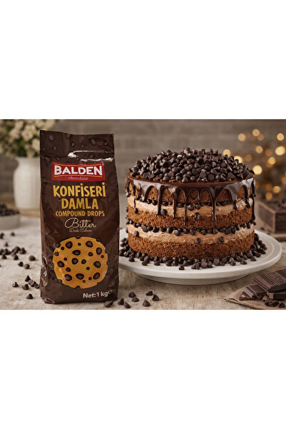 Balden Bitter Damla Drop Çikolata 1 KG