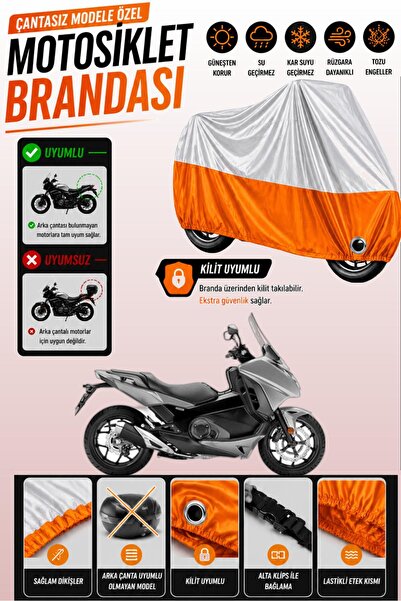 Cemku Twin Top Gray - Bottom Orange Honda Nc 700 Dc Integra Compatible Engine...