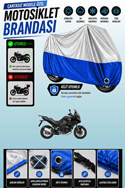 Cemku Twin Top Gray - Bottom Blue Honda Nt 1100 Dct Compatible Engine Cover, ...