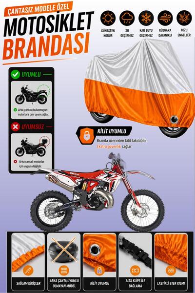 Cemku Twin Top Gray - Bottom Orange Beta Rr 300 2t Enduro Racing Compatible E...