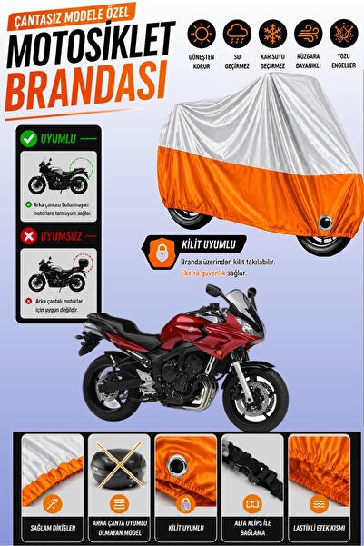 Cemku Twin غطاء محرك متوافق مع ياماها FZ6 Fazer S2 باللون الرمادي من الأعلى و...