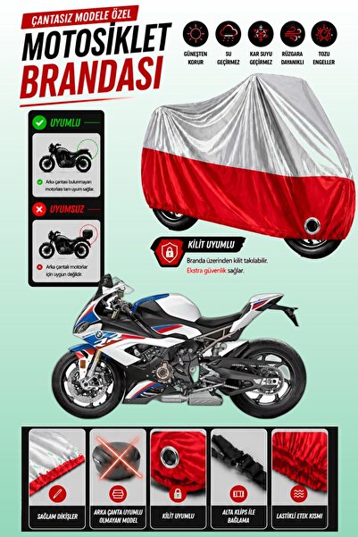Cemku Twin غطاء محرك متوافق مع سيارة BMW S 1000 RR باللون الرمادي من الأعلى و...