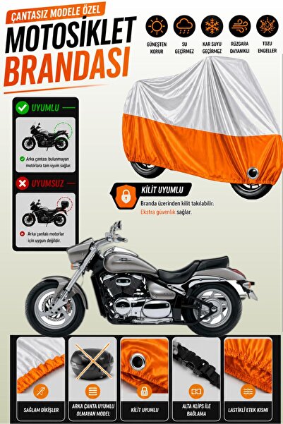 Cemku Twin Top Gray - Bottom Orange Suzuki Vz 800 Intruder M800 Compatible En...