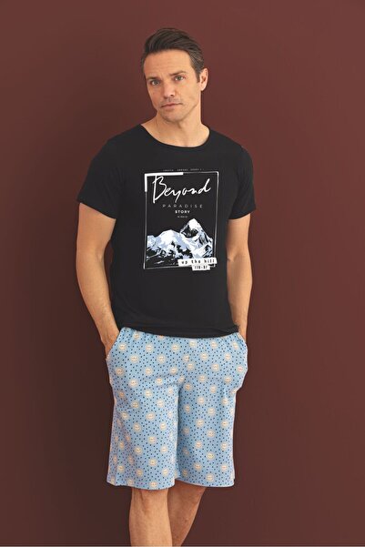 SEAMLIFE HOMEWEAR 100% Cotton Pajama Set Shorts
