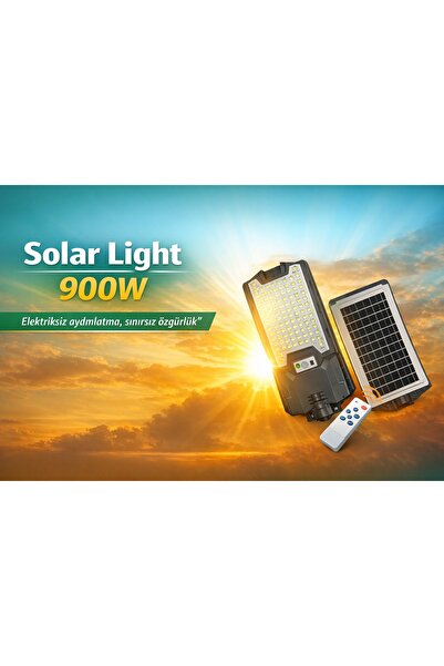 SOLAR LIGHT LED 900W Güneş Enerjili Solar Led Lamba