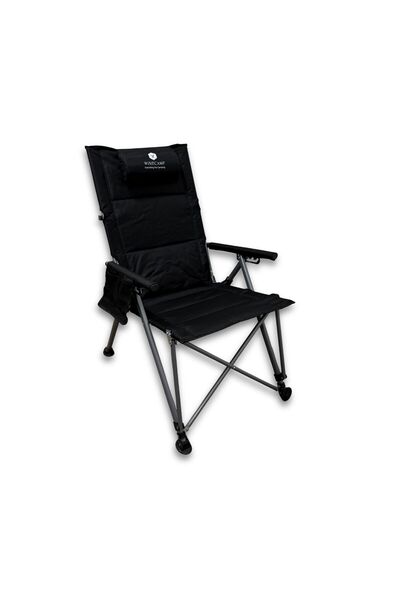 windcamp KATLANIR KAMP SANDALYESİ PREMIUM - SIRT AYARLANABİLİR - SİYAH
