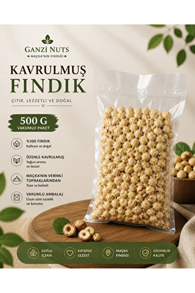 Kavrulmuş Fındık 500 g (Vakumlu Paket)