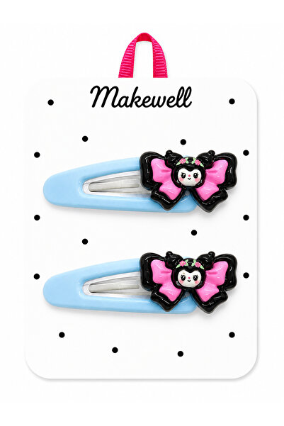 MakeWell مجموعة مشابك شعر للبنات من 3 قطع و2 قطعة بتصميم كورومي ماي ميلودي وس...