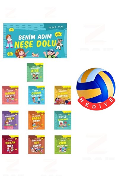 Bıcırık Çocuk يوسف أصال-اسمي هو نشاطي مليء بالبهجة-10 كتب-هدية كرة الطائرة