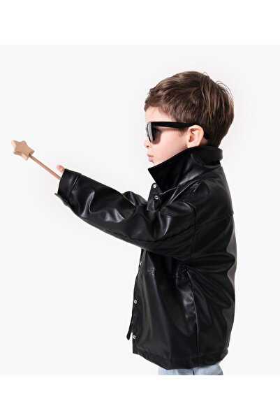 Jikko Baby Boy's Leather Shirt 9089-1