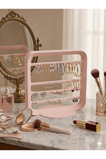 Goplast Premium Elegant Modern Earring Stand, Pink Jewelry Organizer, Jewelry...