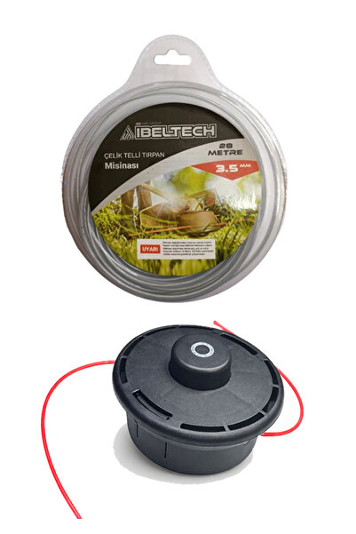 JOHNSER Motorlu Tırpan Otomatik Misina Başlığı- Universal + Ibeltech 3.5 mm Ç...