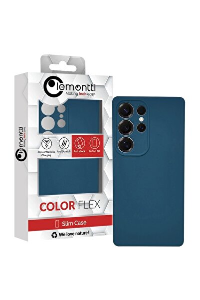 lemontti Husa Silicon Soft Slim Samsung Galaxy S25 Ultra Albastru