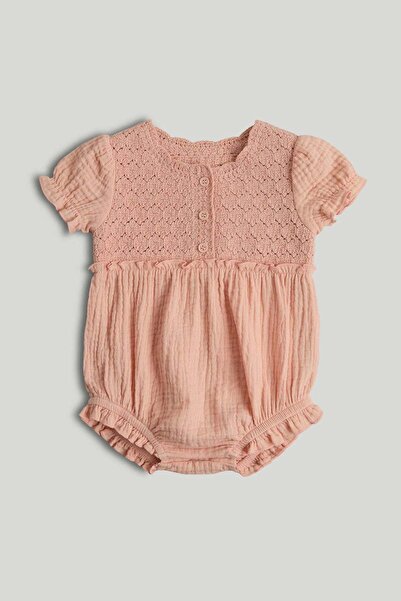 MOTHERCARE My First Apricot Knitted Romper