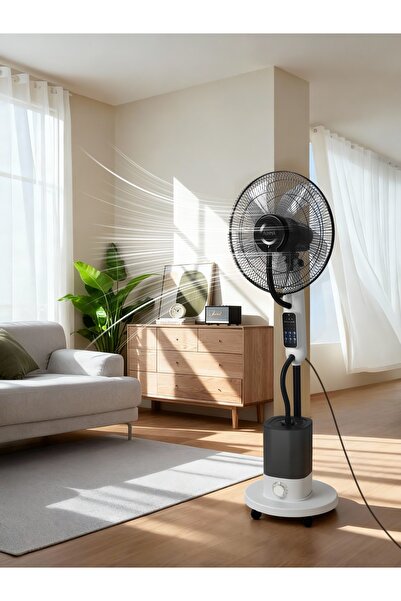 linarya ACFN10 16 İnç Buharlı Vantilatör Uzaktan Kumandalı 4L Su Depolu Mist Fan