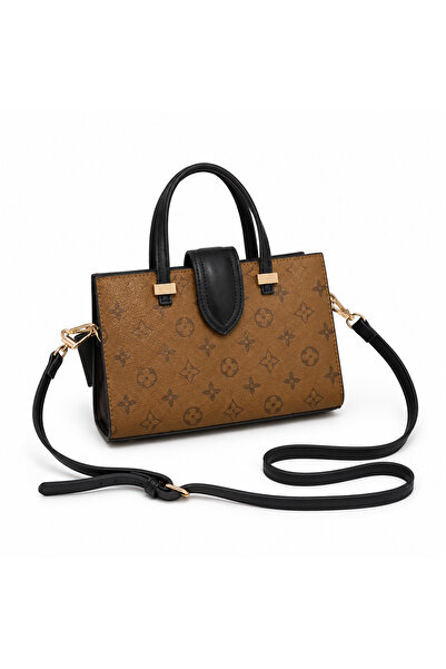 BRANDER Elegant Brown Mini Tote Handbag for Women – Monogram Crossbody Should...