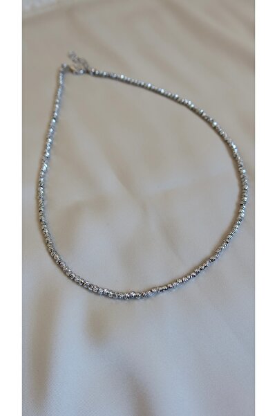 Lysa Jewelry Dorika Mini Boncuklu Silver Kolye