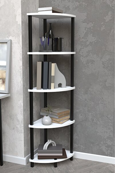 Remaks AURA 5 Raflı Kitaplık Dekoratif Çok Amaçlı Düzenleyici Raf Salon Çalış...
