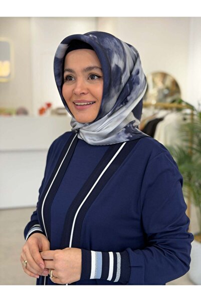 Aker Batik Desen 2026 %100 Saf İpek Sura Eşarp