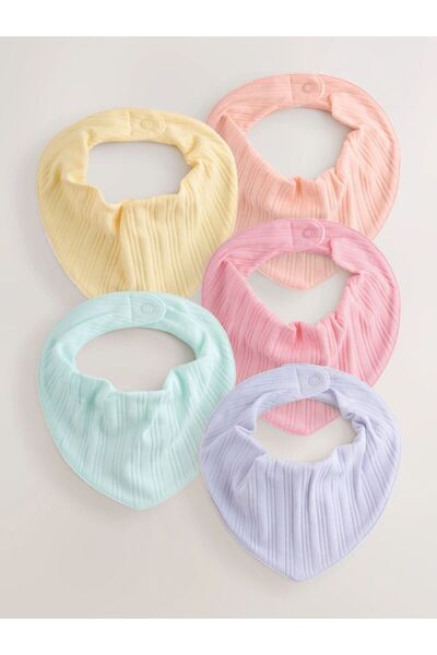 Next Baby Cotton Pastel Colors 5-Piece Apron Set