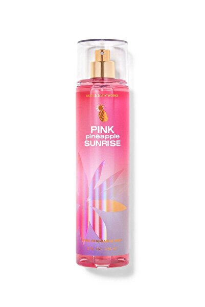 Bath & Body Works رذاذ عطري فاخر برائحة الأناناس الوردي وشروق الشمس
