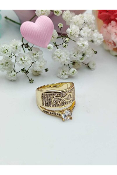 NN Inel "Gold Diamond" placat cu aur 14k